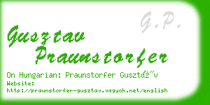 gusztav praunstorfer business card